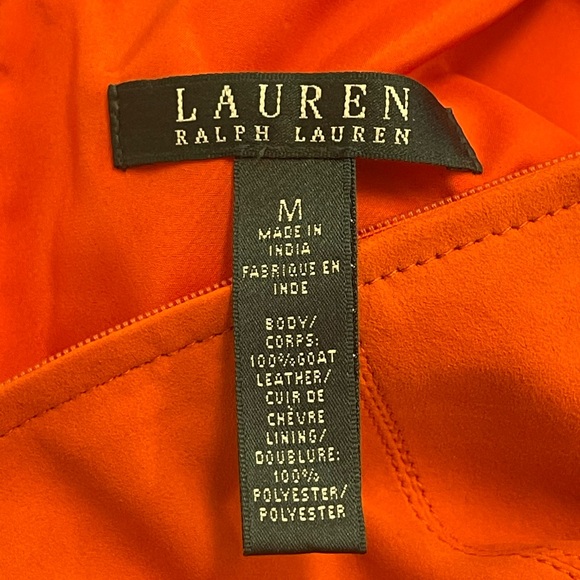 Gorgeous buttery soft Lauren Ralph Lauren goat leather top! - Picture 9 of 9